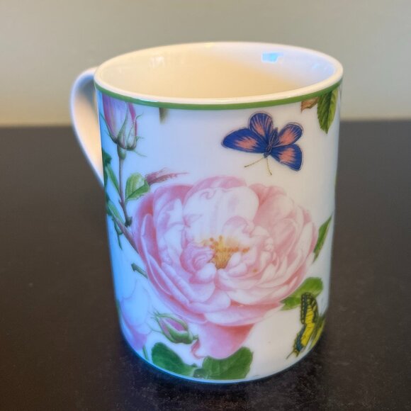 Spode Home ROSES Porcelain Cup Mug w/ Butterflies ~ Portmeirion Group - Picture 6 of 11